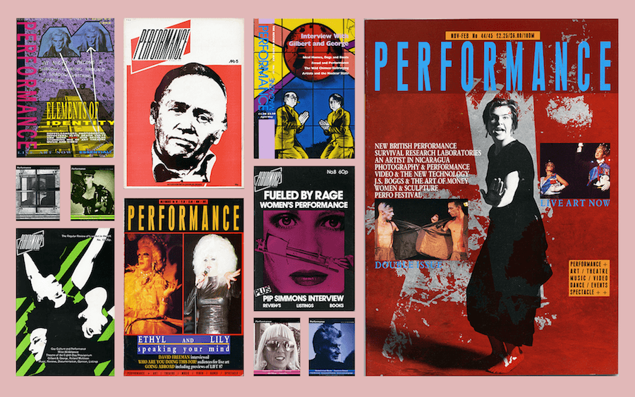 Collage of various Performance Magazine covers