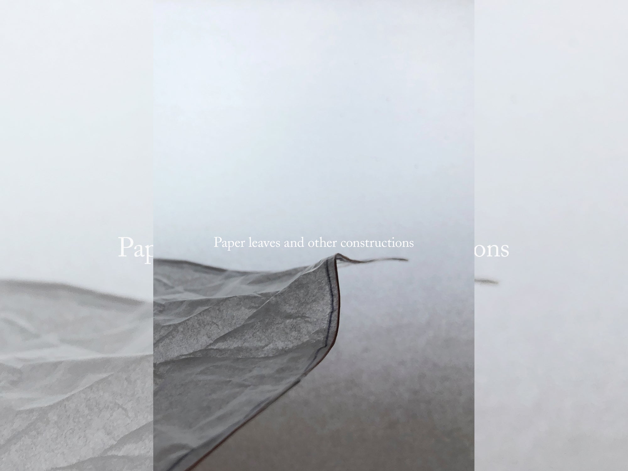 Paper leaves and other constructions