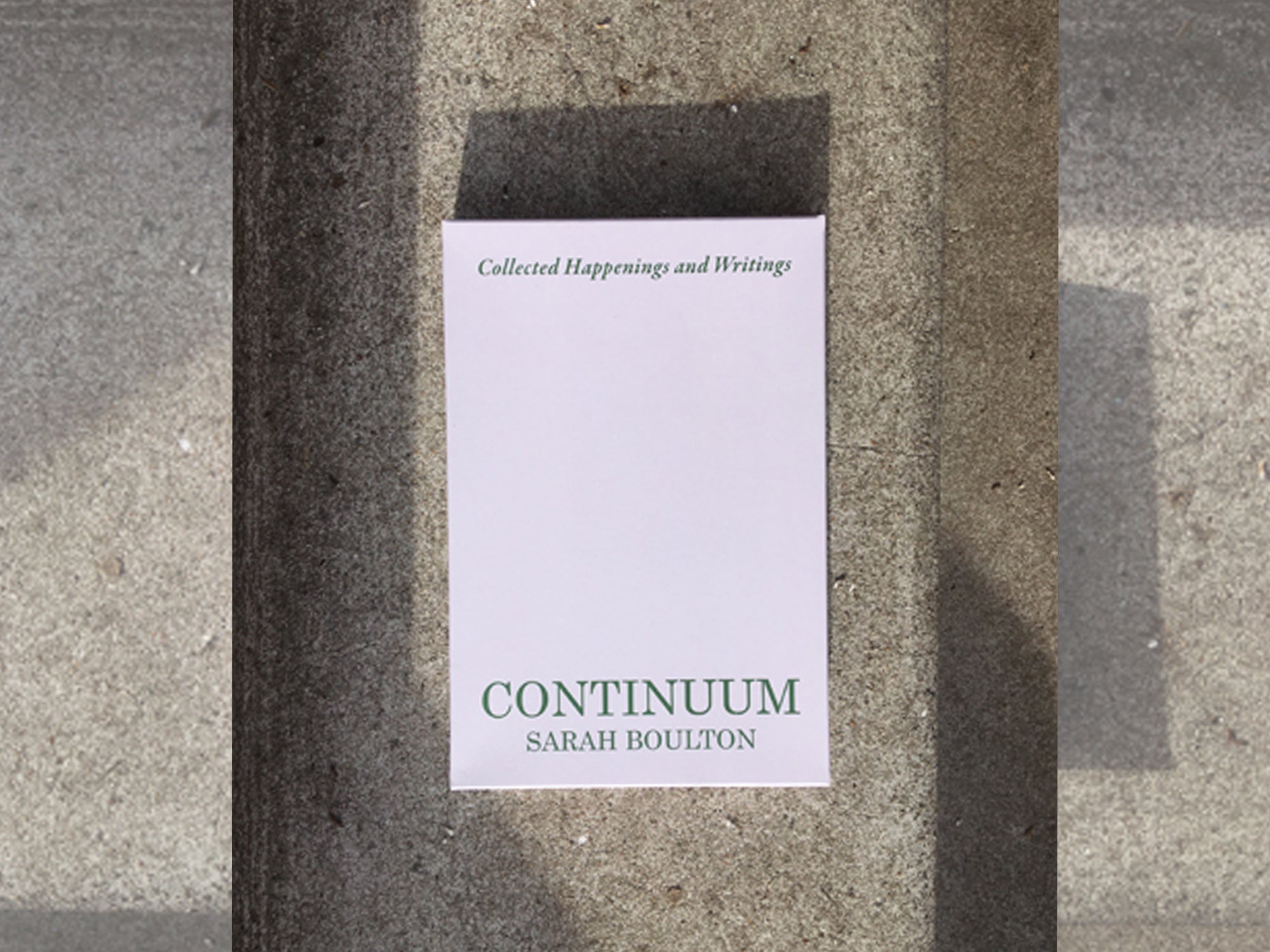 Continuum: Collected Happenings and Writings