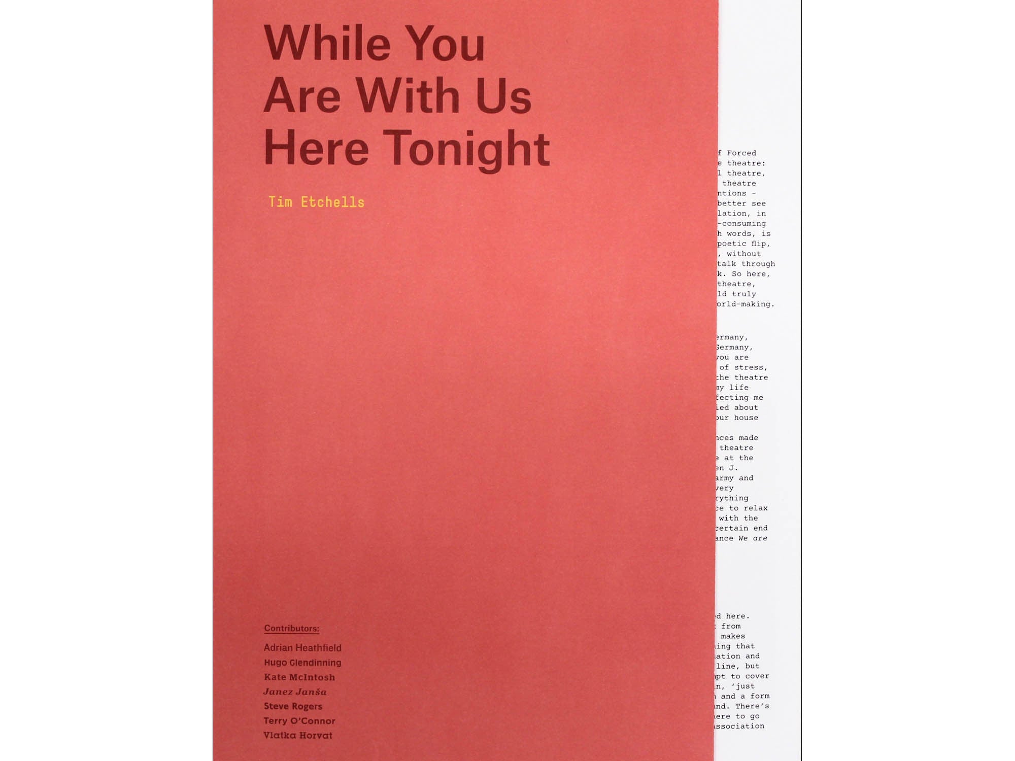 While You Are With Us Here Tonight