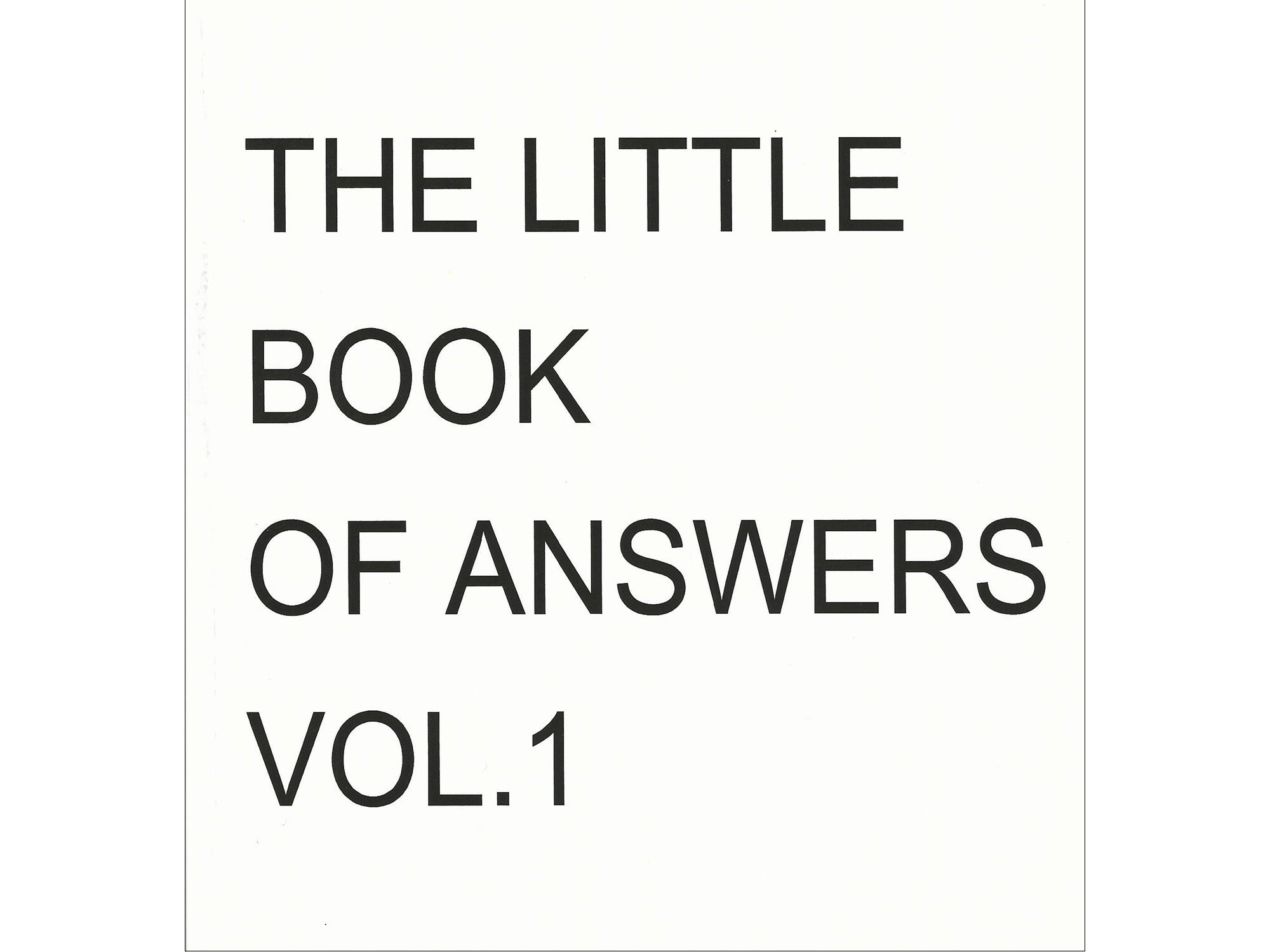 The Little Book of Answers Vol.1