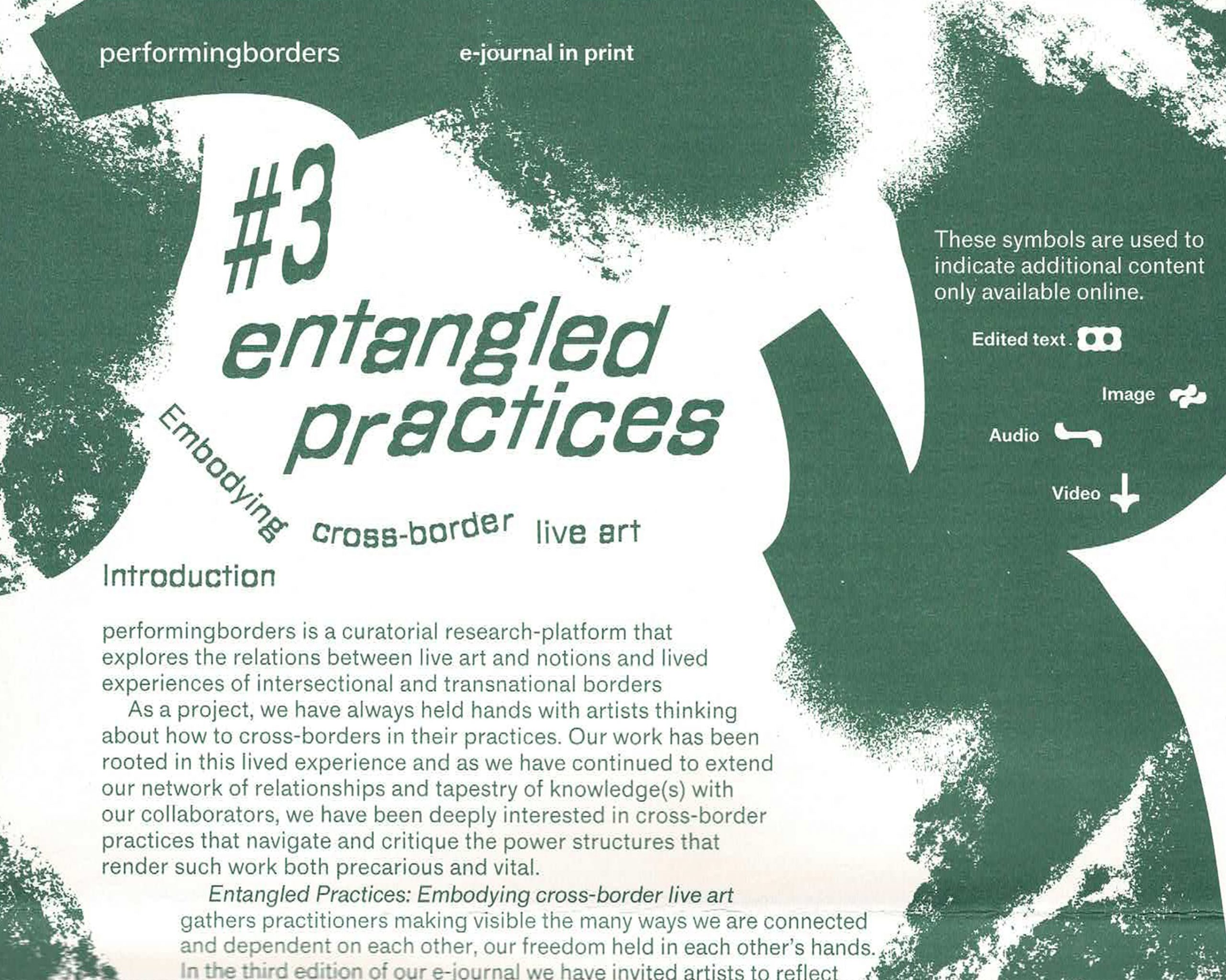 performingborders e-journal in print #3 Entangled Practices - Various